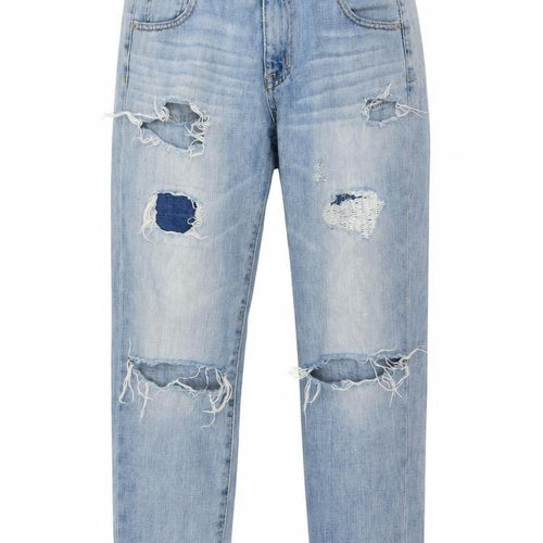 Mossimo Womens Blue  Denim Mom Jeans Size 32 in L25 in