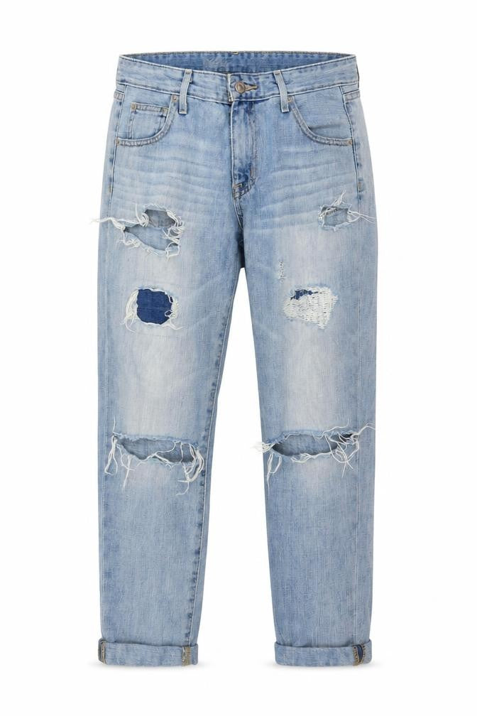 Mossimo Womens Blue  Denim Mom Jeans Size 32 in L25 in