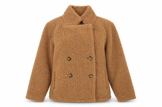 Front view of Preworn women’s brown jacket, size S
