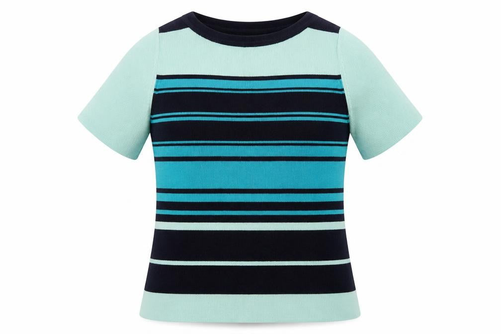 Ann Harvey Womens Blue Striped  Pullover Jumper Size 16