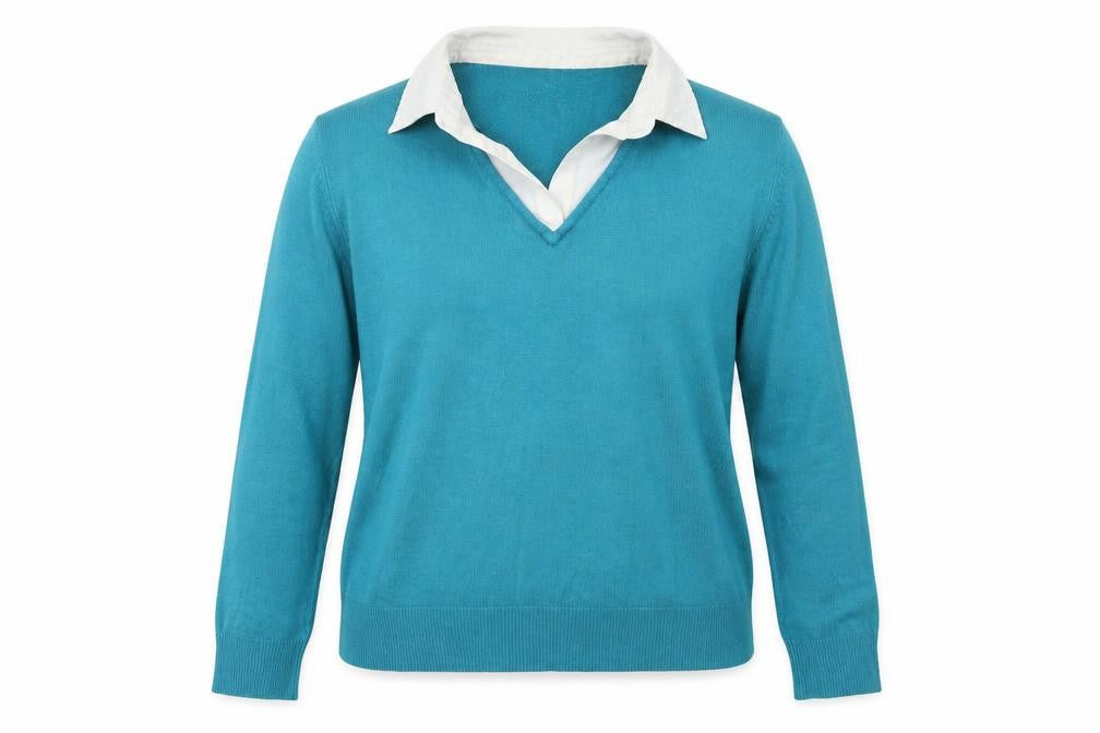 Ellie Louise Womens Blue  Knit Pullover Jumper Size M