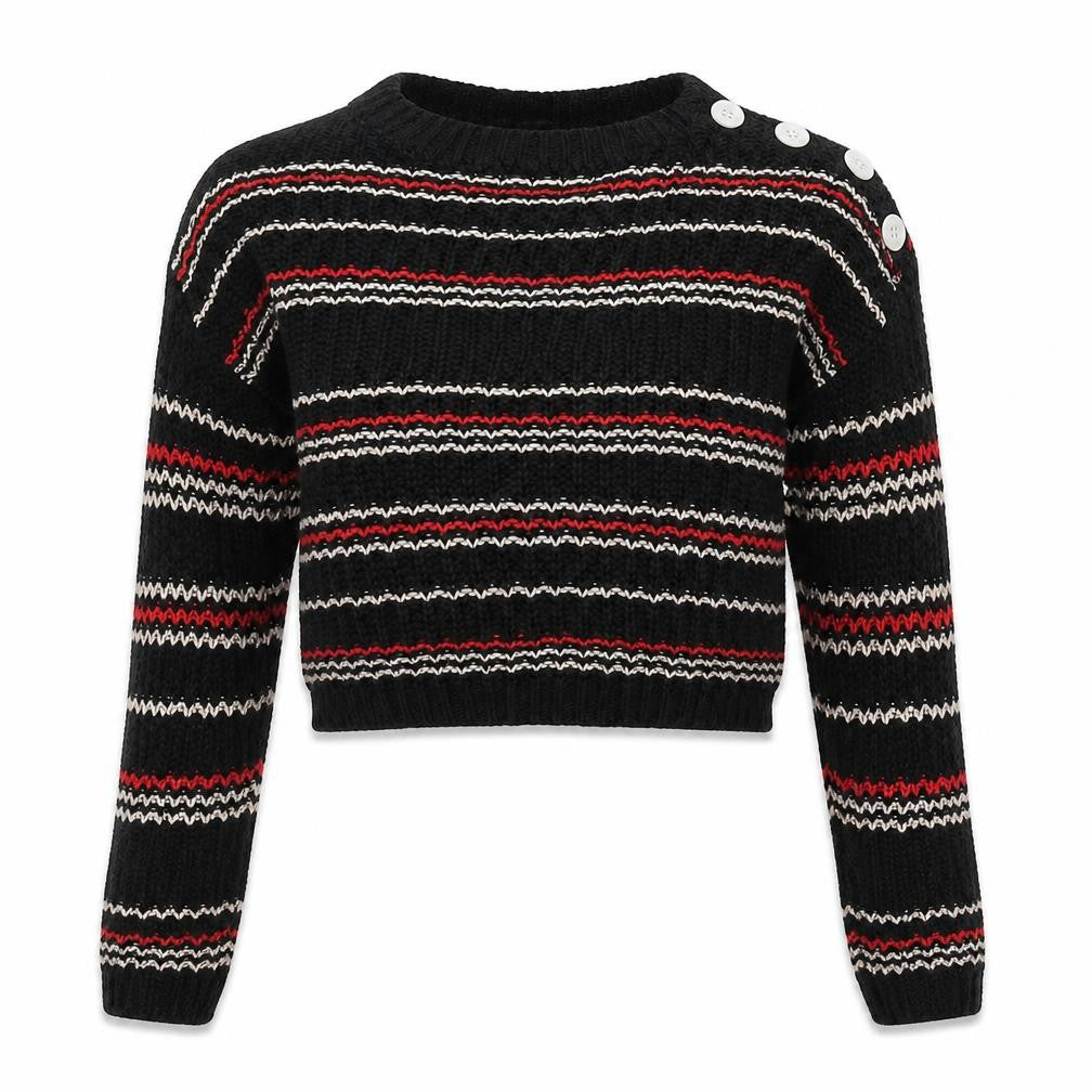 New Look Girls Beige Striped Knit Pullover Jumper Size 10-11 Years