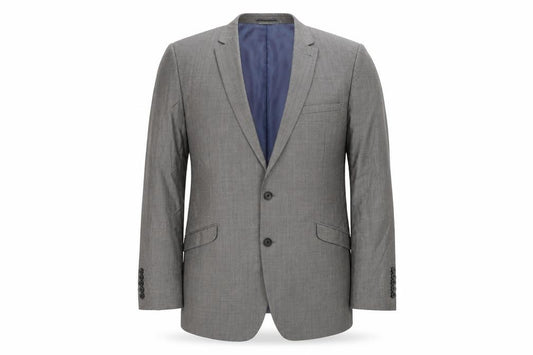 Front view of Next men’s grey jacket suit jacket, size 44