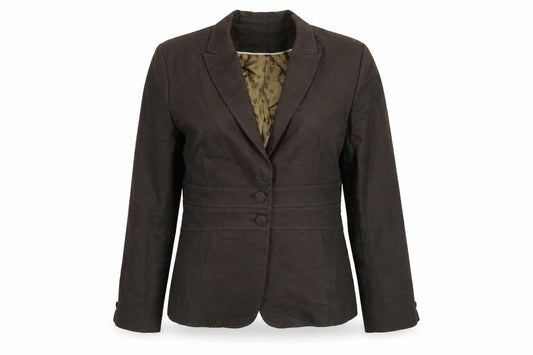 Front view of Next women’s grey jacket blazer, size UK 12