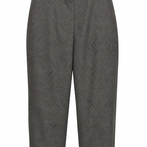 Preworn Womens Brown Houndstooth  Trousers  Size 14 L24 in - Stretch waistband