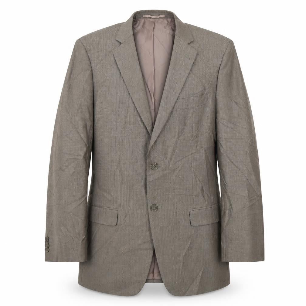 Front view of F&F men’s brown jacket blazer, size 38