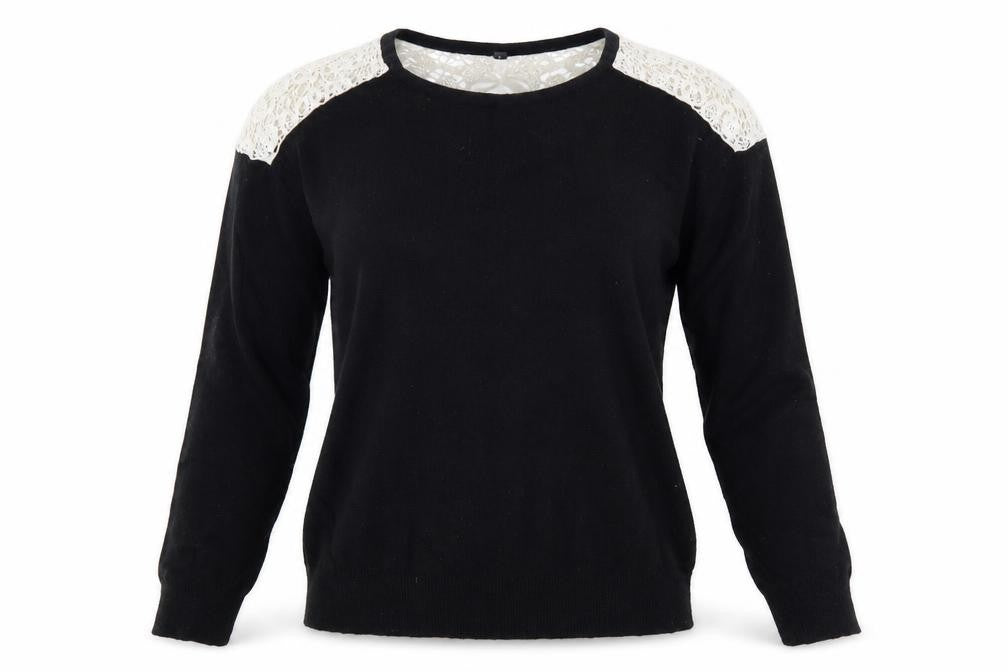 Front view of NAF NAF women’s black jumper, size XS