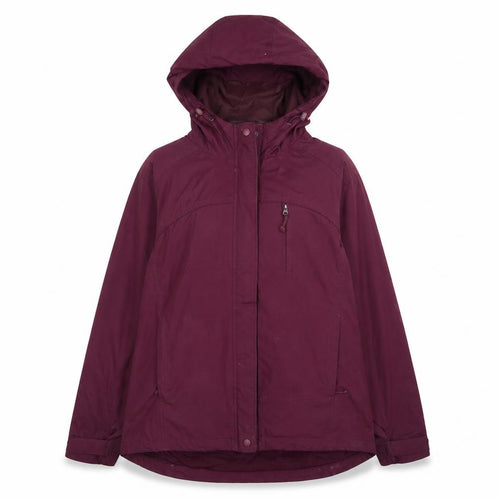 EWM Womens Purple   Rain Coat Coat Size L