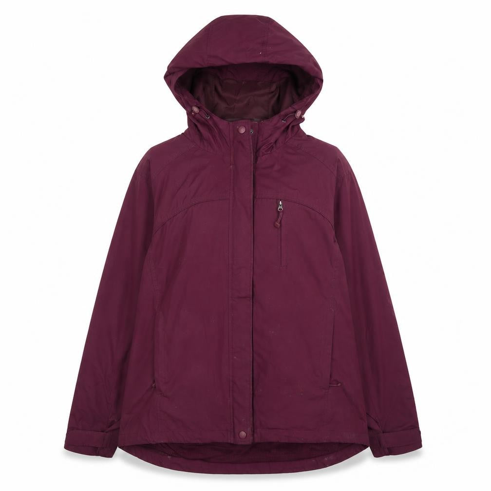 EWM Womens Purple   Rain Coat Coat Size L