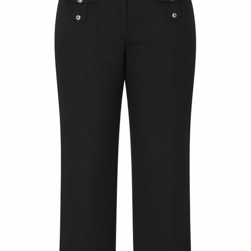 katy baker  Womens Black Striped  Trousers  Size 16 L29 in - smart