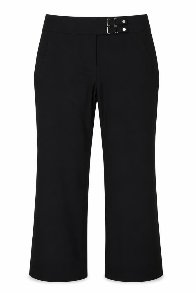 M&S Womens Black   Trousers  Size 12 L28 in