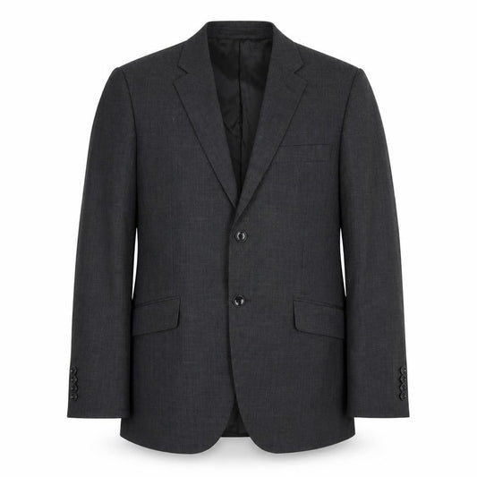 Front view of Howick men’s black jacket suit jacket, size 38
