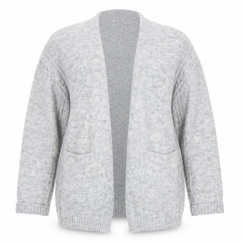 Papaya Womens Grey  Knit Cardigan Jumper Size M