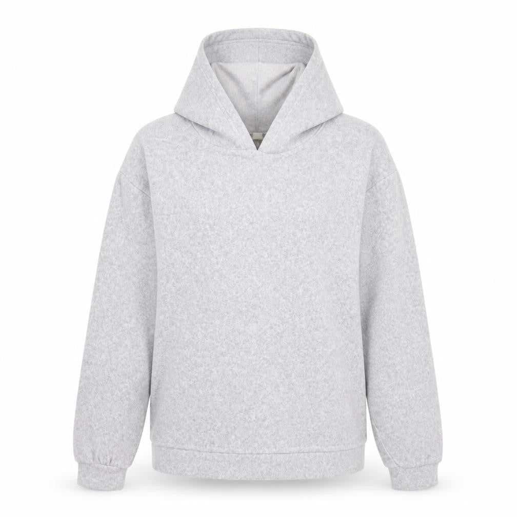 Front view of Onfire women’s grey pullover hoodie, size UK 10