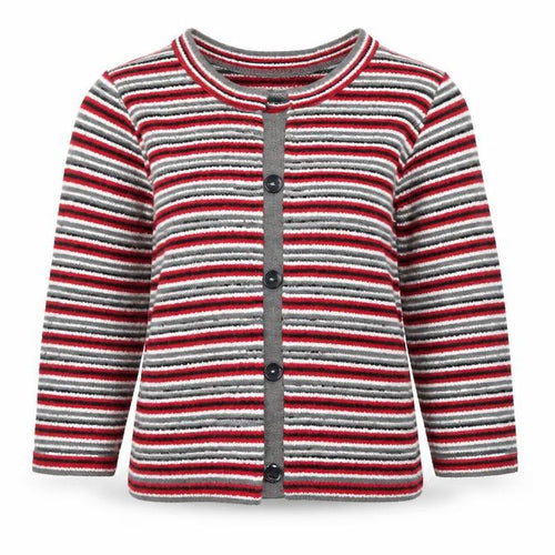 BASSINI Womens Red Striped  Jacket  Size M