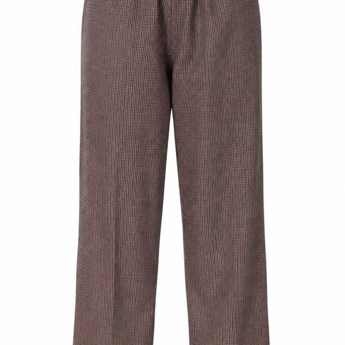 Paula-Wi Womens Brown Check  Trousers  Size 12 L26 in