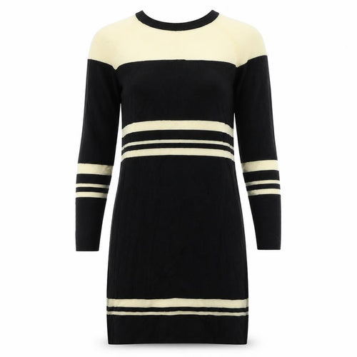 ASOS Womens Black Striped  Pencil Dress  Size 10