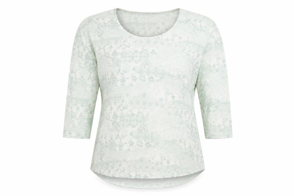 Bonmarché Womens Green Floral Basic Blouse Size 10