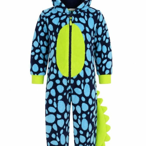 Crafted Boys Blue Spotted  Babydoll One Piece Size 3-6 Months