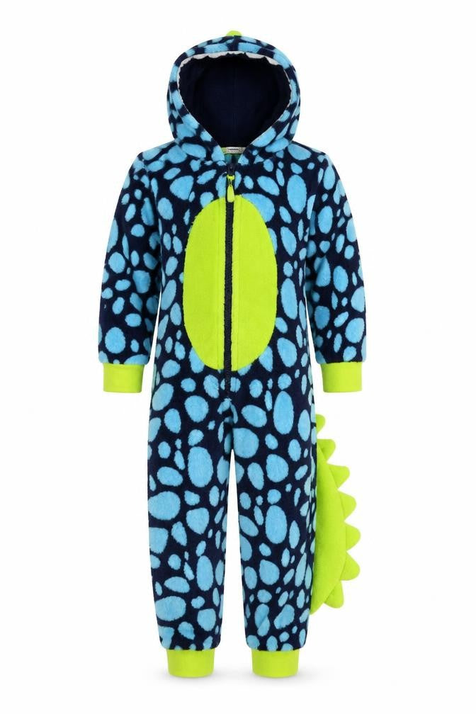 Crafted Boys Blue Spotted  Babydoll One Piece Size 3-6 Months