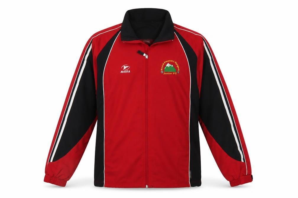 Front view of Masita boys’ red jacket, size 15, years