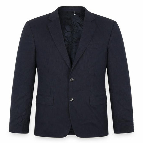 Sartoria Benetton Mens Blue Striped  Jacket Suit Jacket Size 38