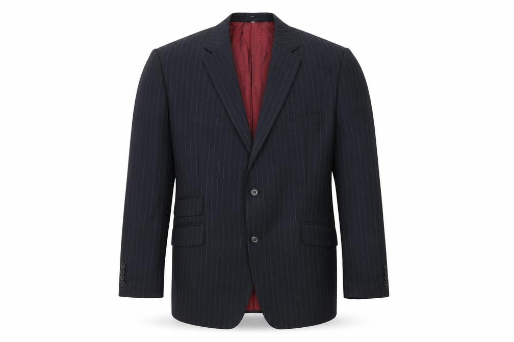 Front view of Bracci men’s gold jacket suit trousers, size M