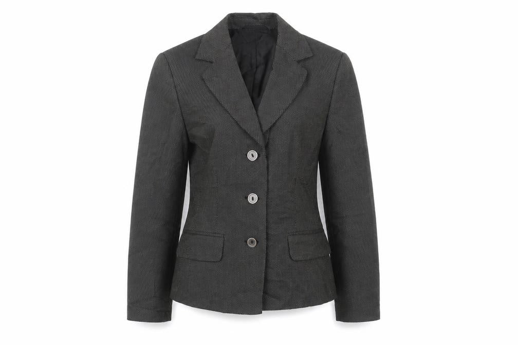 Front view of Marks & Spencer women’s black jacket, size UK 10