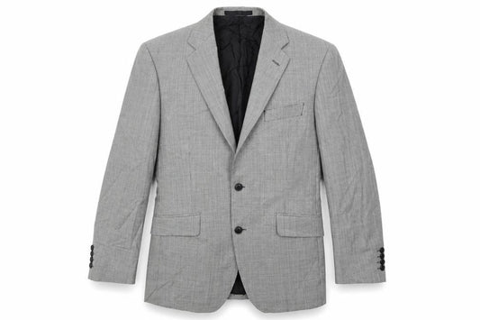 Front view of Marks & Spencer men’s grey jacket, size M