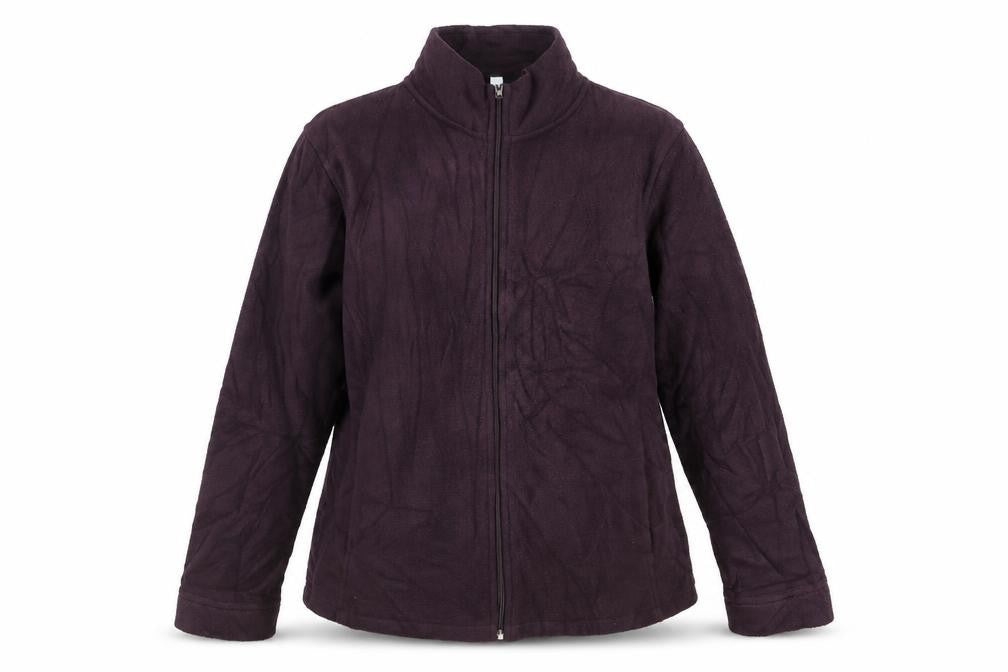 Front view of Debenhams women’s purple jacket, size UK 12