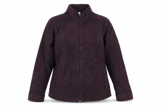 Front view of Debenhams women’s purple jacket, size UK 12