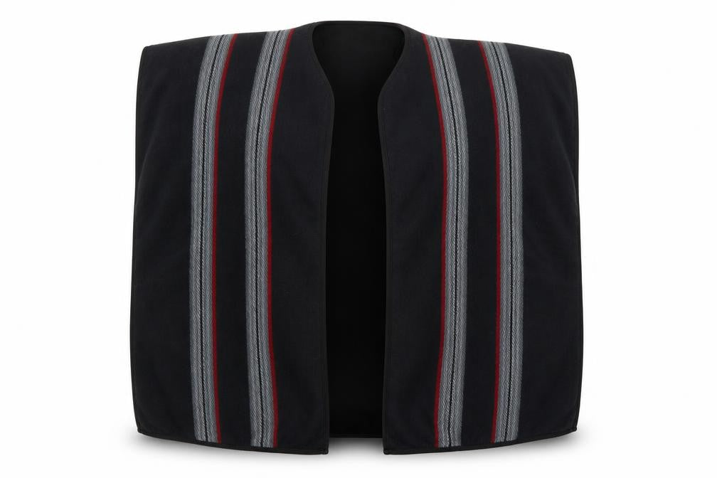 Front view of Preworn women’s black shawl/wrap