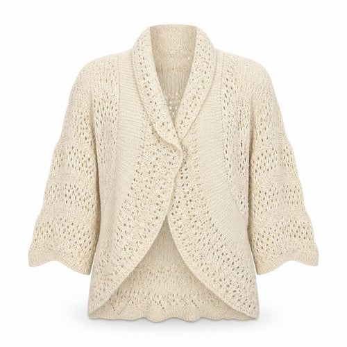 M&Co Womens Beige  Knit Cardigan Jumper Size XS