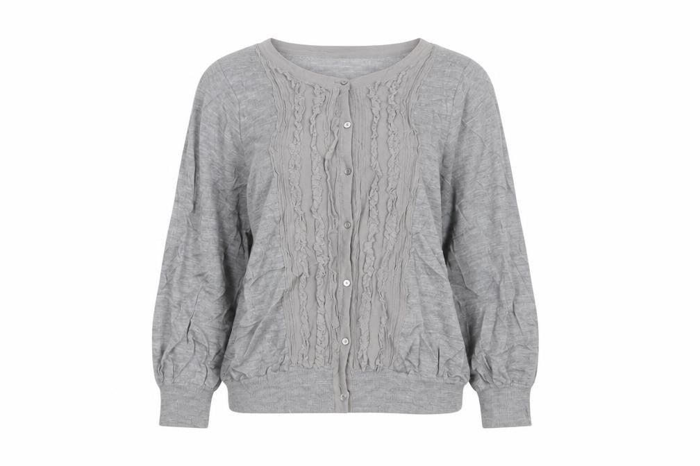 BALLSEY Womens Grey  Knit Cardigan Jumper Size 10