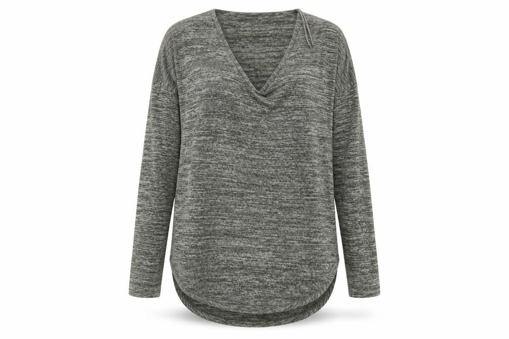 Front view of Select women’s green jumper, size UK 10