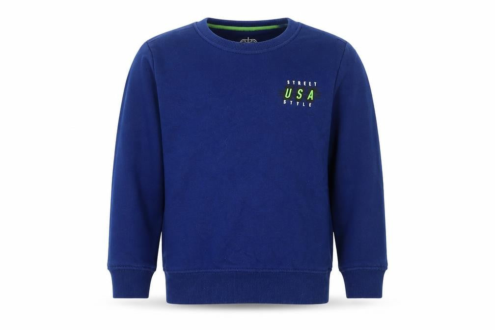 F&F Boys Blue  Jersey Pullover Sweatshirt Size 6-7 Years  - Brooklyn
