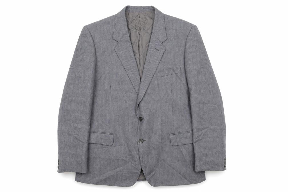 Front view of Preworn men’s blue jacket suit jacket, size 42