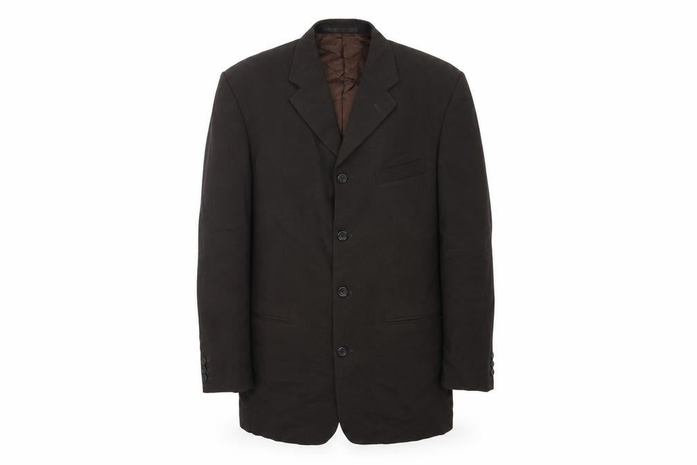 Front view of Preworn men’s brown jacket suit jacket, size 42