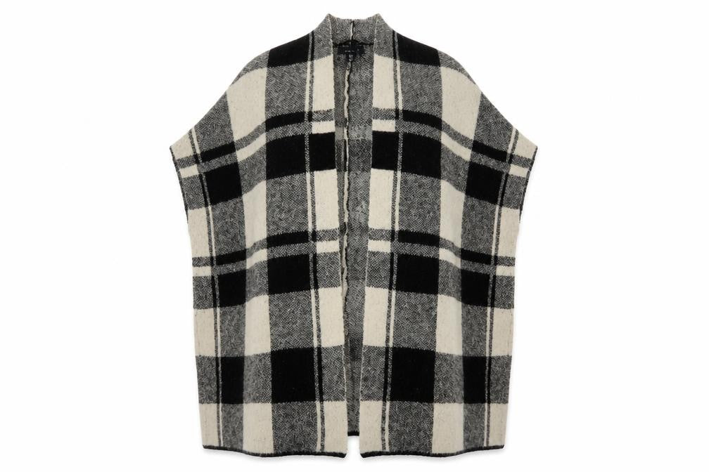 Primark Womens Beige Check  Tunic Jumper One Size  - Waist coat
