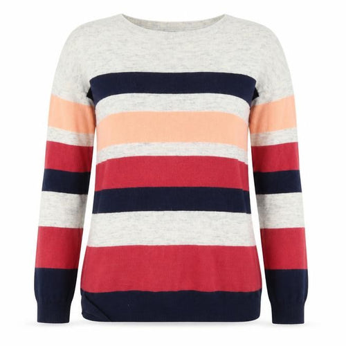 Oasis Womens Multicoloured Striped  Pullover Jumper Size XS