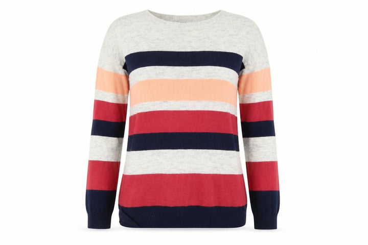 Oasis Womens Multicoloured Striped Pullover Jumper Size XS