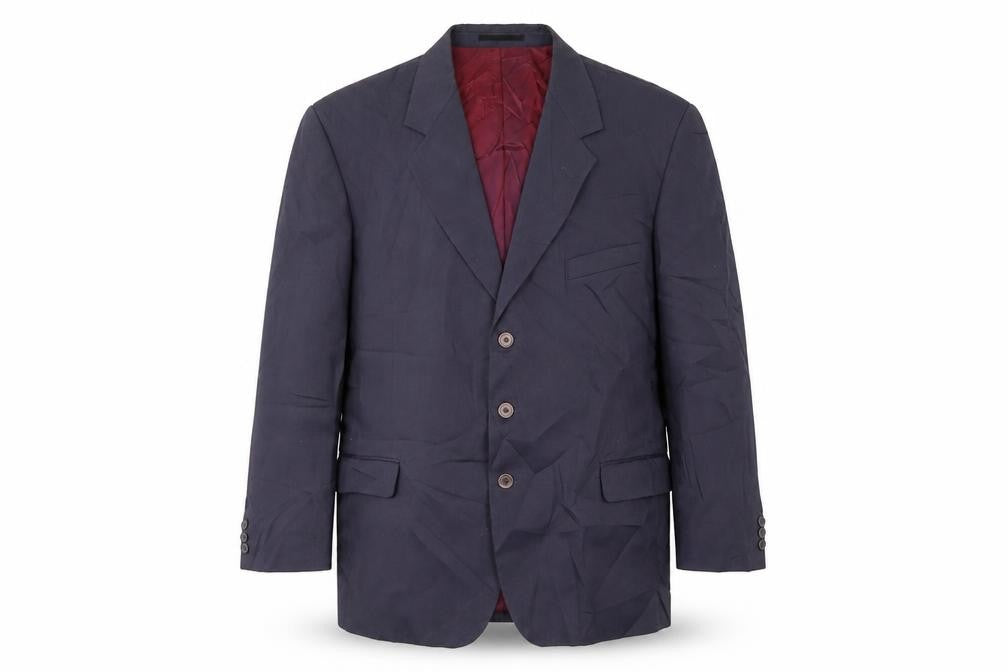 Blue Fox Mens Black   Jacket Suit Size 44
