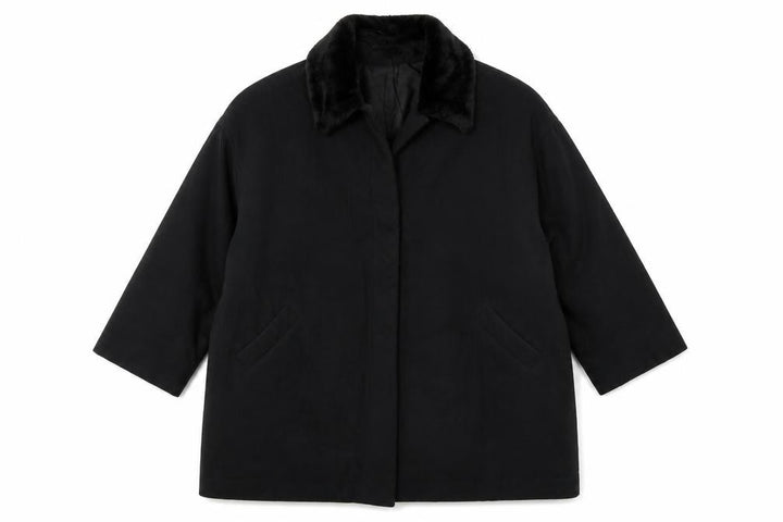 Wallis Womens Black Overcoat Coat Size 14