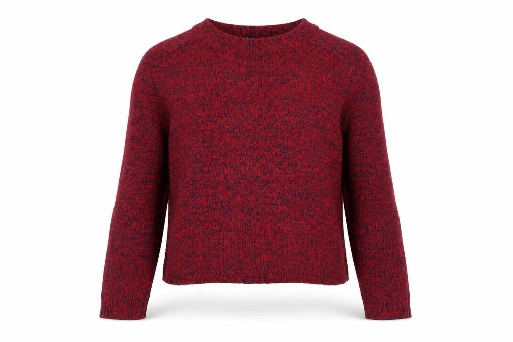 Front view of Divided by H&M women’s red jumper, size M