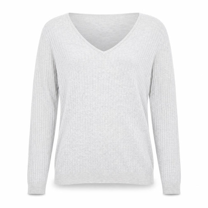 Mango Womens Grey Knit Pullover Jumper Size L