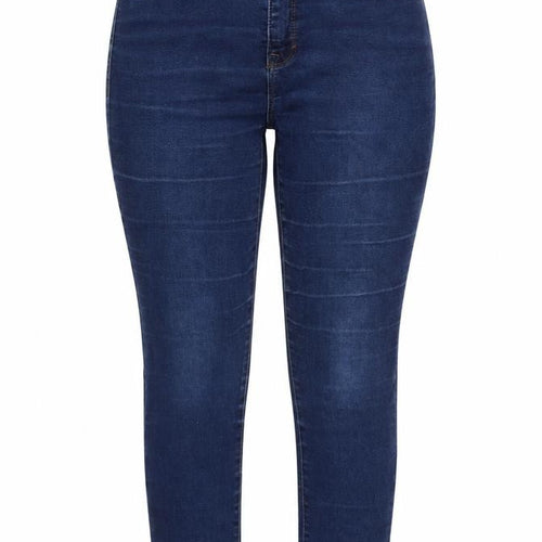 CURVE Womens Blue  Denim Skinny Jeans One Size L24 in