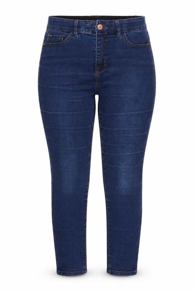 CURVE Womens Blue  Denim Skinny Jeans One Size L24 in