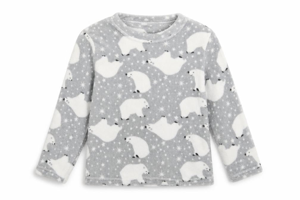 Just Like You Boys Grey Animal Print  Pullover Jumper Size 10-11 Years