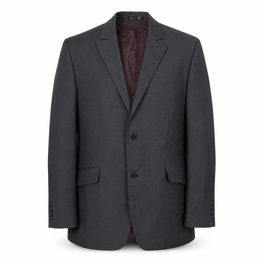 Front view of BHS men’s grey jacket blazer, size XL
