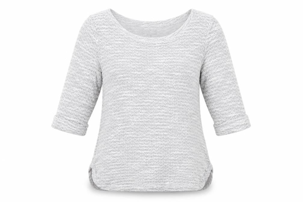 Front view of New Look women’s grey jumper, size UK 10